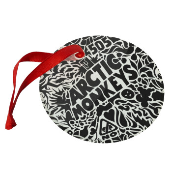 Arctic Monkeys, Christmas ornament glass 9cm