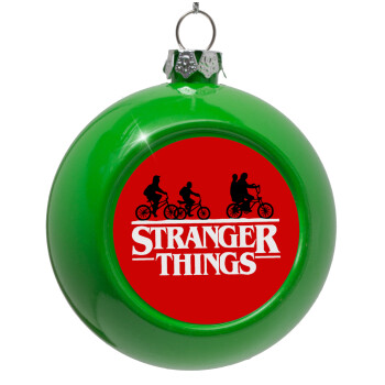 Stranger Things red, Green Christmas tree ornament bauble 8cm