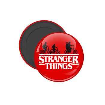 Stranger Things red, Μαγνητάκι ψυγείου στρογγυλό διάστασης 5cm