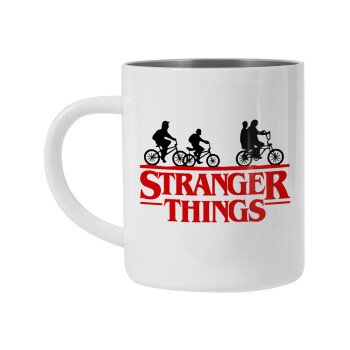 Stranger Things red, Mug Stainless steel double wall 450ml