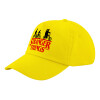 Child's Baseball Cap, 100% Cotton Twill, Yellow (COTTON, CHILD, UNISEX, ONE SIZE)