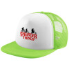 Adult Soft Trucker Hat with Mesh GREEN/WHITE (POLYESTER, ADULT, ONE SIZE)