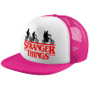 Καπέλο Ενηλίκων Soft Trucker με Δίχτυ Pink/White (POLYESTER, ΕΝΗΛΙΚΩΝ, UNISEX, ONE SIZE)