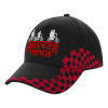 Adult Cap RACING Ultimate Black/Red, (100% COTTON DRILL, ADULT, UNISEX, ONE SIZE)