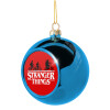 Blue Christmas tree ball ornament 8cm