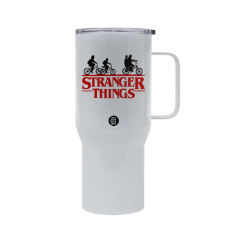 Stranger Things red, Tumbler με καπάκι, διπλού τοιχώματος (θερμό) 750L