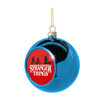 Stranger Things red, Blue Christmas tree ball ornament 8cm