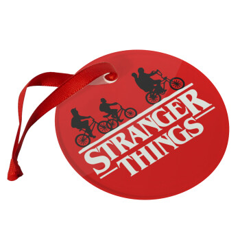 Stranger Things red, Christmas ornament glass 9cm