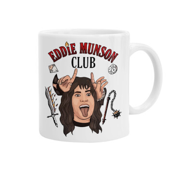 Eddie Munson, Hellfire CLub, Stranger Things, Ceramic coffee mug, 330ml (1pcs)