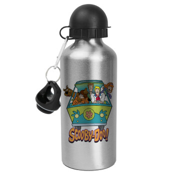 Scooby Doo car, Metallic water jug, Silver, aluminum 500ml