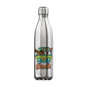 Scooby Doo car, Inox (Stainless steel) hot metal mug, double wall, 750ml