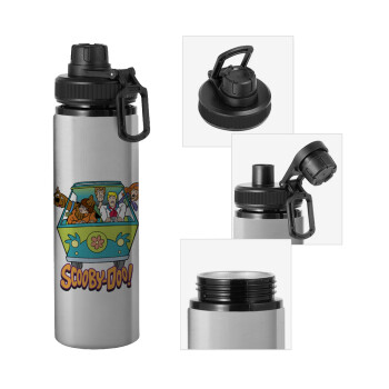 Scooby Doo car, Metallic water bottle with safety cap, 850ml aluminum