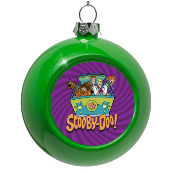 Scooby Doo car, Green Christmas tree ornament bauble 8cm