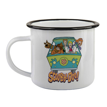 Scooby Doo car, Κούπα εμαγιέ με μαύρο χείλος 360ml