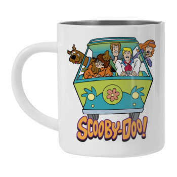 Scooby Doo car, Mug Stainless steel double wall 450ml