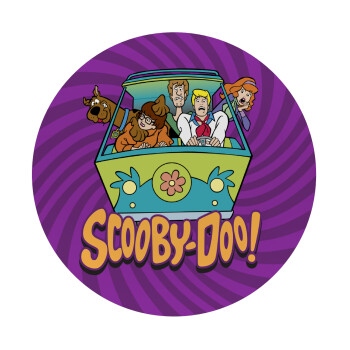 Scooby Doo car, Mousepad Στρογγυλό 20cm