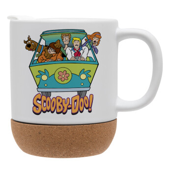 Scooby Doo car, Ceramic coffee mug Cork (MAT), 330ml (1pcs)