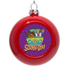 Red Christmas tree ornament bauble 8cm