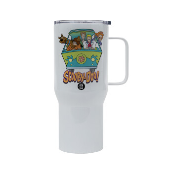 Scooby Doo car, Mega Stainless steel Tumbler with lid, double wall 750L