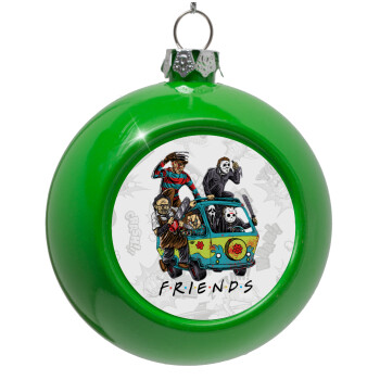 Halloween Friends Scooby Doo, Green Christmas tree ornament bauble 8cm