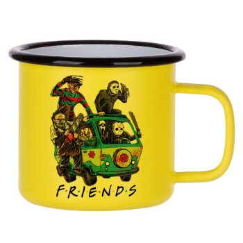 Halloween Friends Scooby Doo, Metallic enamel MATT Yellow cup 360ml