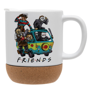 Halloween Friends Scooby Doo, Ceramic coffee mug Cork (MAT), 330ml (1pcs)