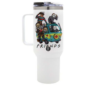 Halloween Friends Scooby Doo, Mega Tumbler με καπάκι, διπλού τοιχώματος (θερμό) 1,2L