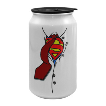 SuperDad, Κούπα ταξιδιού μεταλλική με καπάκι (tin-can) 500ml
