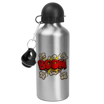 BOOM!!!, Metallic water jug, Silver, aluminum 500ml