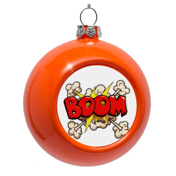 BOOM!!!, Orange Christmas tree ornament bauble 8cm