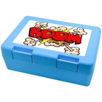 BOOM!!!, Children's cookie container LIGHT BLUE 185x128x65mm (BPA free plastic)