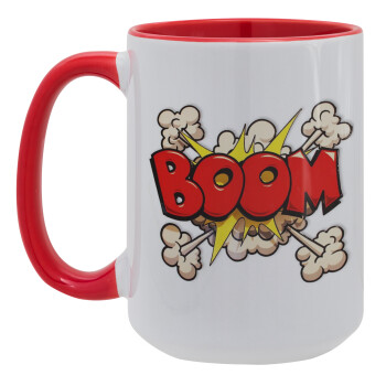 BOOM!!!, Κούπα Mega 15oz, κεραμική Κόκκινη, 450ml