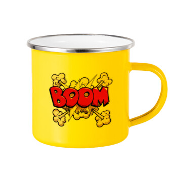 BOOM!!!, Yellow Enamel Metallic Cup 360ml