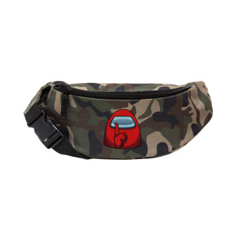 Among US, Unisex waist bag (banana) in Jungle camouflage color with 2 pockets