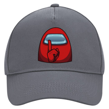 Among US, Ultimate Adult Hat Grey, (100% COTTON DRILL, ADULT, UNISEX, ONE SIZE)