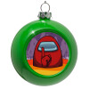 Green Christmas tree ornament bauble 8cm