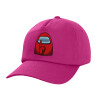 Children's Baseball Cap, 100% Cotton Twill, Fuchsia (COTTON, CHILDREN'S, UNISEX, ONE SIZE)