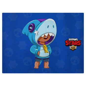 Brawl Stars Leon Shark, Επιφάνεια κοπής γυάλινη (38x28cm)