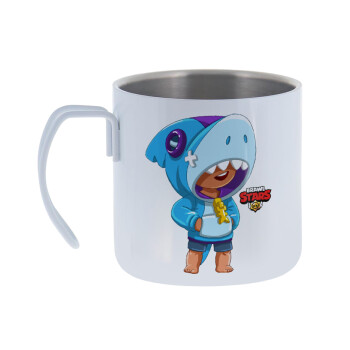 Brawl Stars Leon Shark, Mug Stainless steel double wall 400ml