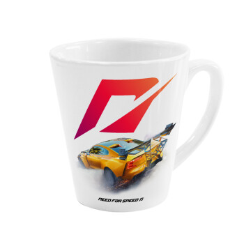 Need For Speed, Κούπα κωνική Latte Λευκή, κεραμική, 300ml