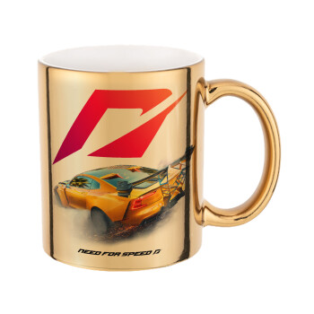 Need For Speed, Mug ceramic, gold mirror, 330ml
