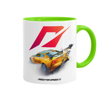 Need For Speed, Mug colored light green, ceramic, 330ml