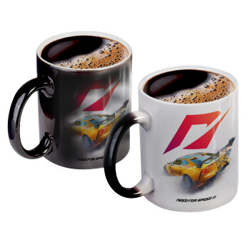 Need For Speed, Color changing magic Mug, ceramic, 330ml when adding hot liquid inside, the black colour desappears (1 pcs)