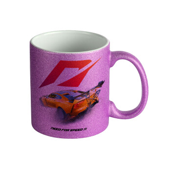 Need For Speed, Κούπα Μωβ Glitter που γυαλίζει, κεραμική, 330ml