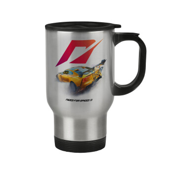 Need For Speed, Stainless steel travel mug with lid, double wall 450ml