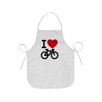 I love Bike, Ποδιά Σεφ Ολόσωμη κοντή Ενηλίκων (63x75cm)