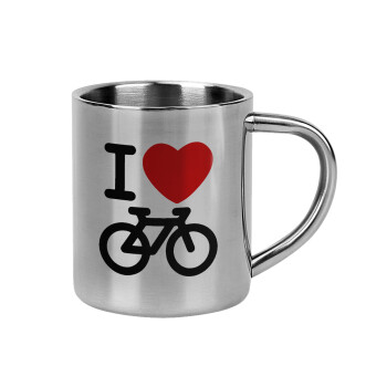 I love Bike, Mug Stainless steel double wall 300ml