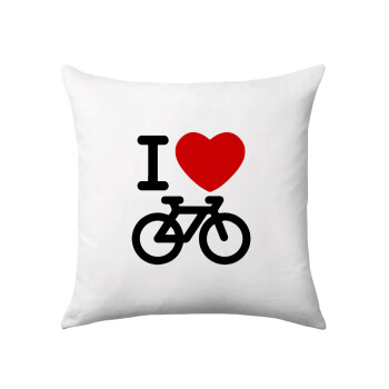 I love Bike, Sofa cushion 40x40cm includes filling