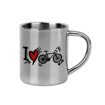 I love my bike, Mug Stainless steel double wall 300ml