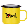 Metallic enamel MATT Yellow cup 360ml